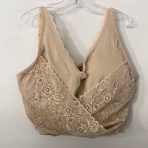 CaraMia Supportive Lace  Bra 2X